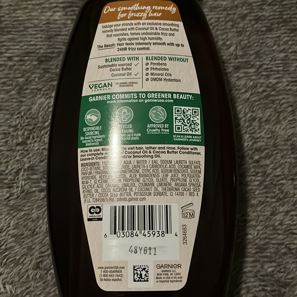 NWT Garnier Whole Blends Smoothing Shampoo and Conditioner - Picture 4 of 6